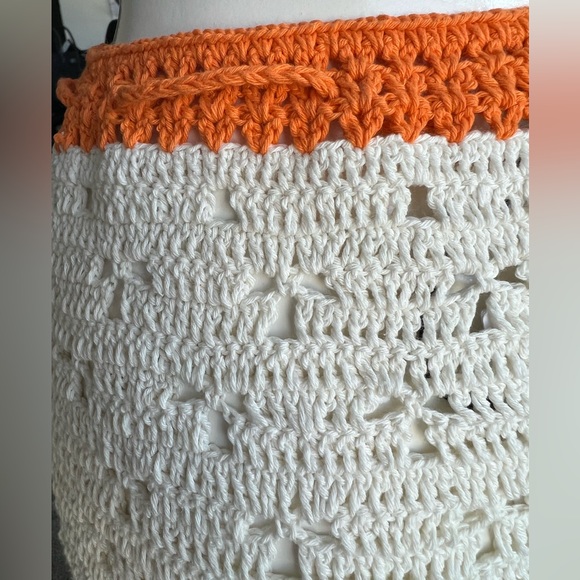 NEW!! $320 Isabelle Quinn - Ramona Crochet Set - Ivory/Citrus- HAND MADE - Picture 9 of 15